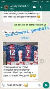 testimoni Jersey printing murah