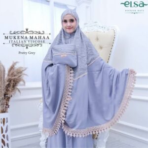 mukena premium blue