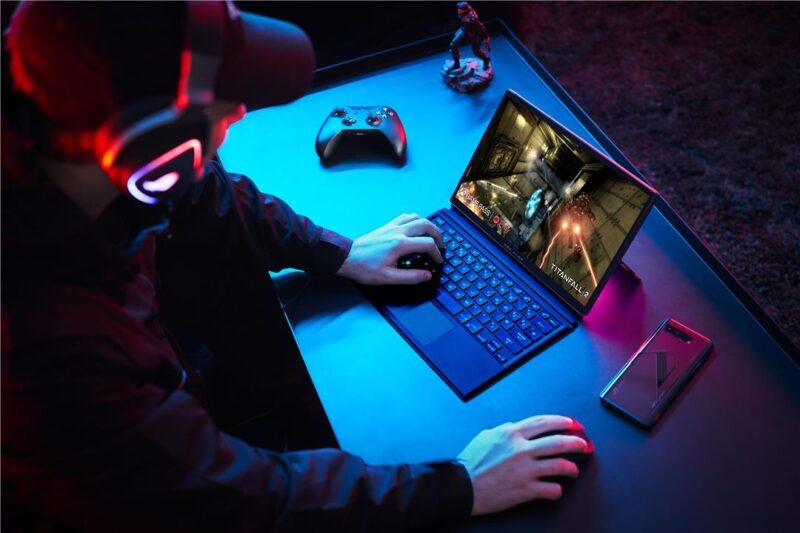 laptope mode, ROG Flow Z13, Laptop Sekaligus Gaming Tablet Paling Powerful di Dunia